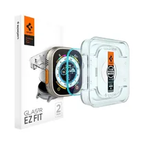 Protector de Pantalla Spigen Glastr Ez Fit para Apple Watch Ultra AGL05556 2 Pack Transparente