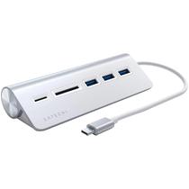 Hub USB-C Satechi Combo Hub ST-TCHCRS A USB-C/Leitor Microsd/SD - Silver