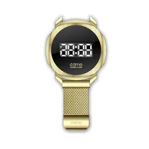 Relógio Digital Daniel Klein D:Time DK.1.12387-4 com Pulseira Estilo Milanês - Dourado
