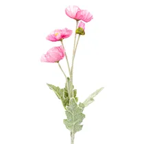 Flor Artificial de Amapola Rosa Escuro 60CM
