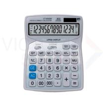 Calculadora de Mesa CT 9300 Calculadora de Energia Dupla Solar Calculadora com Tela Grande de 14 Digitos para Escritorios e Empresas