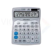 Calculadora de Mesa CT 9300 Calculadora de Energia Dupla Solar Calculadora com Tela Grande de 14 Dígitos para Escritórios e Empresas