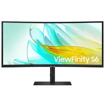 Monitor Samsung Viewfinity S6 LS34C650UAN 34" Uwqhd Va 100HZ / 5MS - Preto