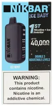 Vape Descartável Nikbar Ice Baby Ice Mint 40000 Puffs