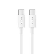 Cabo Mox MO-100 5USB-C Macho A USB-C Macho / 1M - Branco
