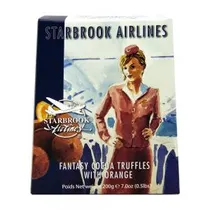 Trufas Belgian Starbrook Airlines Laranja 200G