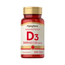 Suplemento Piping Rock Vitamin D3 5000 Iu 250 Softgels