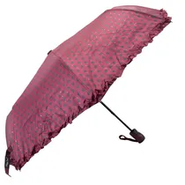 Guarda-Chuva Adulto Design Poá Bordô