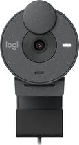 Webcam Logitech Brio 300 Full HD 1080P Cinza (960-001413)