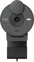 Webcam Logitech Brio 300 Full HD 1080P Cinza (960-001413)
