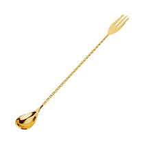 Cuchara Bailarina Con Tenedor H-00335 30 CM Dorado