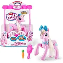 Zuru Mascota Pets Alive Mi Unicornio Magico Con Establo Plastico 3+ Años Multicolor