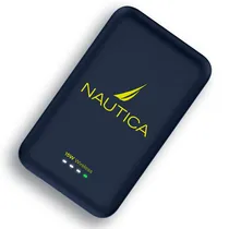 Carregador Portátil Sem Fio Nautica PB205 Urban Magnetic 5000MAH - Azul-Marinho/Amarelo