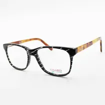 Óculos de Grau Feminino Visard F72 52-18-140 C508 - Marrom $