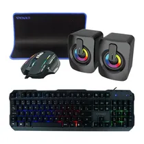Teclado USB Gamer Kit 4EN1 Sate GK-41 Portugues Negro