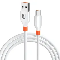 Cabo Ur U-09 / USB-A - USB-C / 3A / 1 Metro - Branco