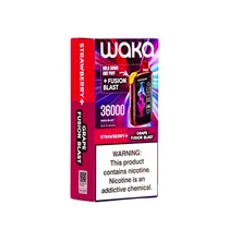 Vape Descartável Waka Blast 36000 Puffs 5% Nicotina - Strawberry Grape Fusion