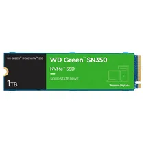SSD Western Digital WD Green SN350, 1TB, M.2 Nvme, Leitura 2400MB/s, Gravação 1850MB/s, WDS100T2G0C