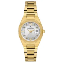 Relogio Analogico Feminino Daniel Klein DK.1.14109-2 Premium Lady / Pulseira de Aço Inoxidável - Gold