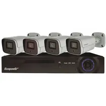 Kit CCTV Ecopower EP-C021 4K (DVR + 4 Câmeras) - Black/White