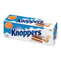 Biscoito Wafer Knoppers Ao Leite e Avelã 15X25G