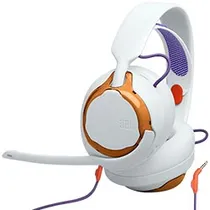 Fone Gamer JBL Quantum 250 / com Fio - Branco / Laranja