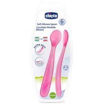Chicco Cuchara Suave 2X1 Rosa 06828-11