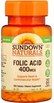 Sundown Naturals Folic Acid 400MCG (350 Capsulas)