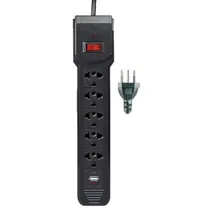 Filtro de Linha Satellite A-R014 5 Tomadas USB / USB-C 1.5 Metros - Preto