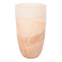 Vaso Cilíndrico Ondulado Em Vidro Soprado