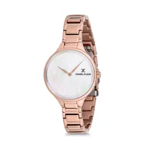 Relógio Analógico Feminino Daniel Klein Fiord DK12196-2 - Rosa Ouro