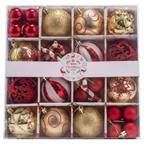 Caixa de Enfeite de Natal L8-661 30 Peças Sortidas
