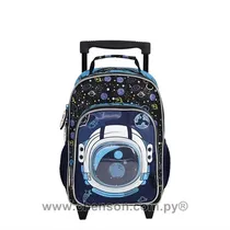 Chenson Mochila Con Rueda CP 55274 Space Explorer Azul/Negro