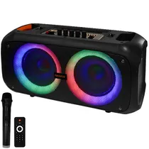 Caixa de Som Prosper P-1626 com Microfone / 2 de 6.5" / 30W / Bluetooth / USB / Rádio FM - Preto