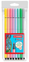 Marcador Stabilo Pen 68 Pastel 8-01 - (8 Cores)