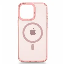 Capa Magnética Cisen para iPhone 16 Pro Max - Coral Transparente