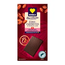 Barra de Chocolate Amargo 72% 100G Edeka