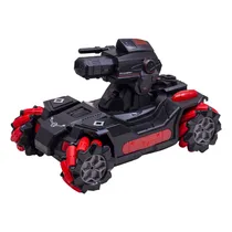 Carrinho Brinquedo Stunt Car com Controle Remoto e Acessorios 078384 - Preto/Vermelho