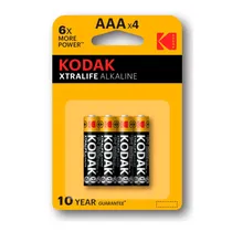 Pilha Alcalina AAA Kodak Xtralife X 4