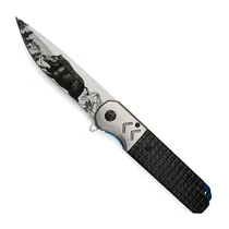 Tatico Canivete Browning NF6617 de 22CM - Preto/Cinza