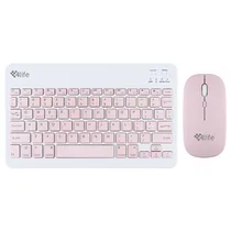 Mini Teclado Magnético + Mouse 4LIFE Wireless Keyboard FL030PK com Bluetooth - Pink