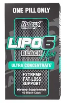 Nutrex LIPO6 Black Hers Ultra Concentrate Queimador de Gordura 60 Cápsulas