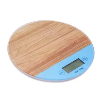 Mini Balança Digital Portatil Sunlight Kitchen Scale S735 15KG / 1G A Pilha (Pilha Incluida) - Marrom/Azul