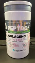 Elemento Puro Collagen Colageno Peptdop Beaty Manzana Verde Plastico 200 G Blanco