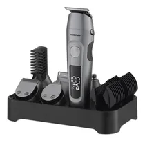 Kit Barbeador Sem Fio Xion XI-HAIR6X1A / 6 Em 1 / Recarregável - Cinza