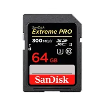 Cartão de Memoria SD Sandisk Extreme Pro 64GB 300MBS
