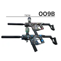 Brinquedo Pistola Arma de Gel Vector 73 CM com Silenciador e Bateria Recarregabel