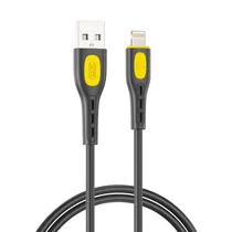Cabo Lightning/USB-A Xo NB280 3A/1M - Preto