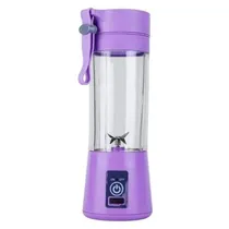 Mini Liquidificador Portátil Recarregável Juice Blend HM-03 / 380ML / 2000MAH / 15000RPM - Roxo