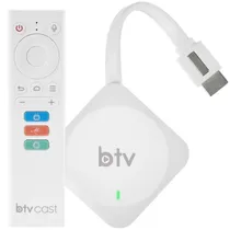 Receptor TV Box BTV Cast 4K Uhd 2/8GB Bluetooth/Wi-Fi Bivolt - Branco